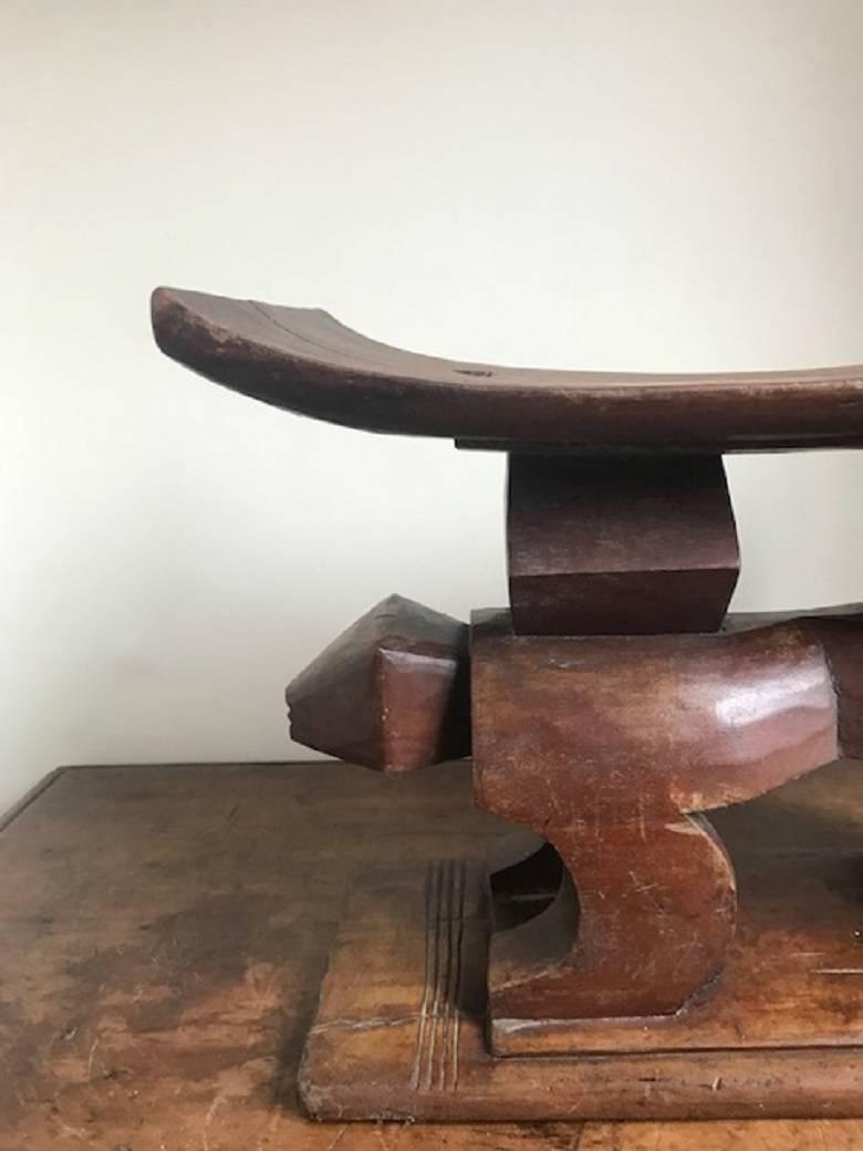 Ghanaian Mid-20th Century African Tribal Stool For Sale