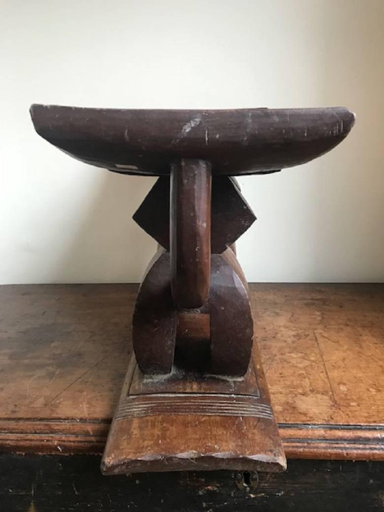 Mid-20th Century African Tribal Stool In Fair Condition For Sale In London, GB