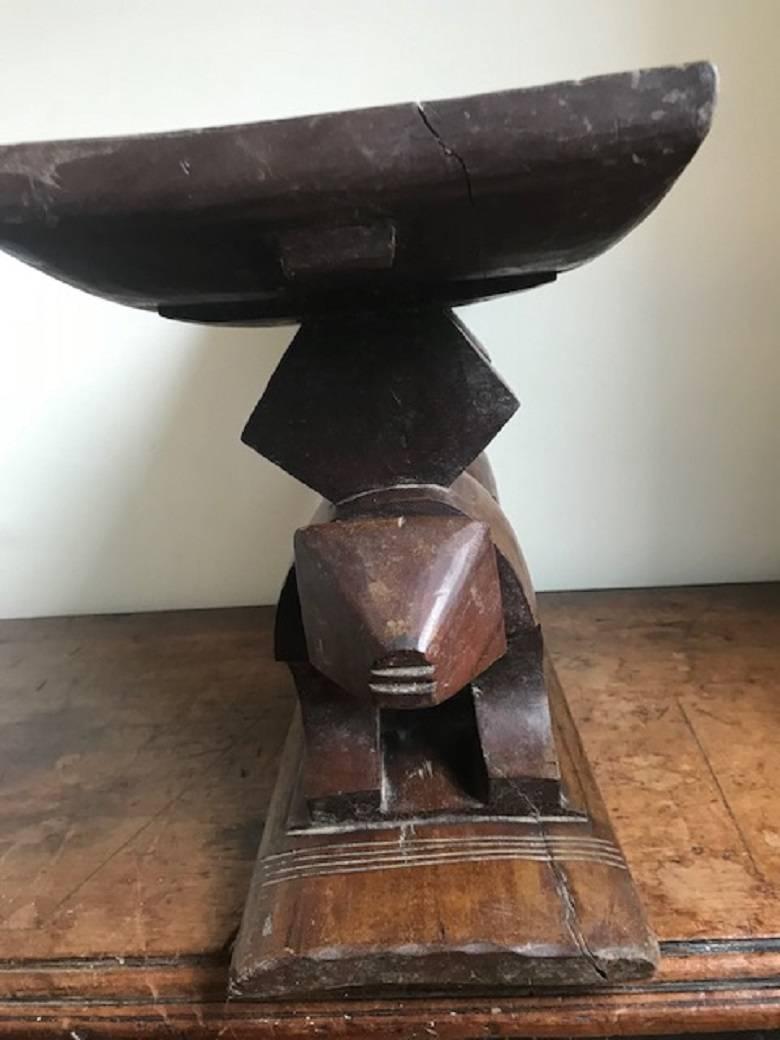 Mid-20th Century African Tribal Stool For Sale 2