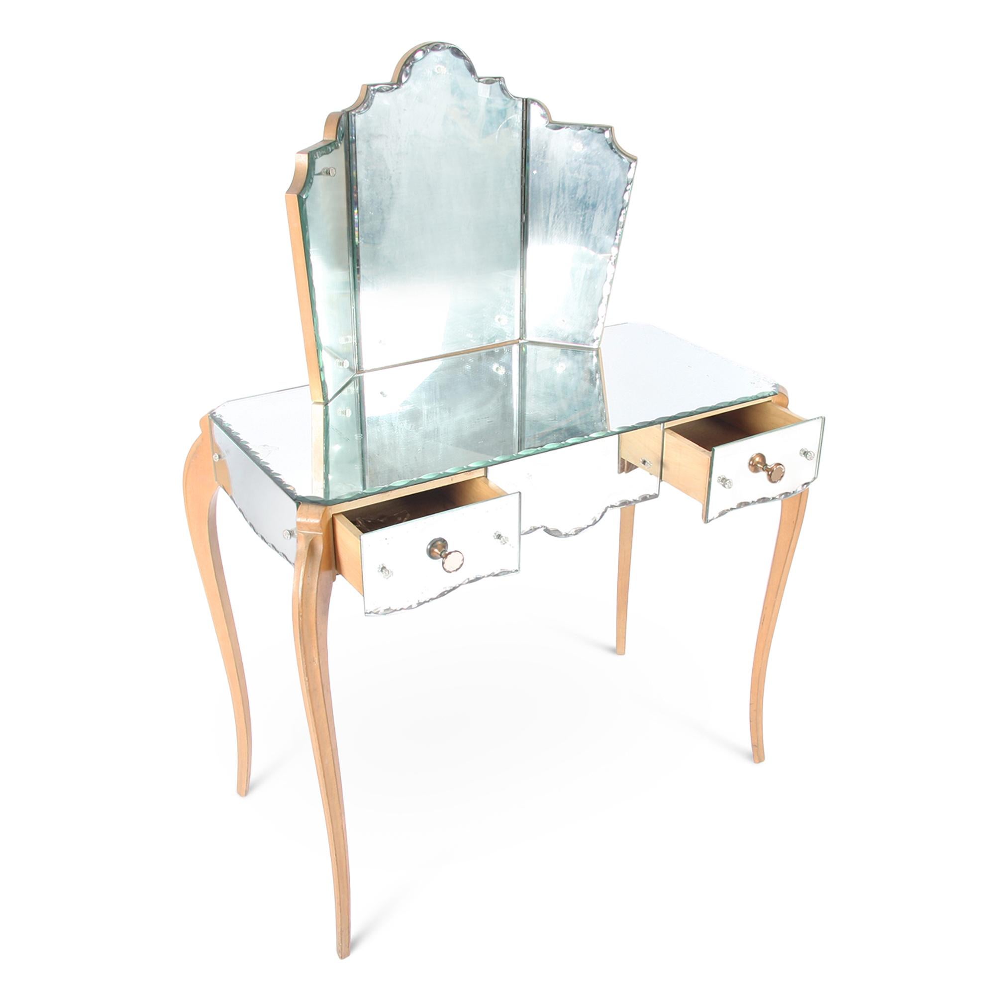 Mid-20th Century French Mirror Dressing Table 1