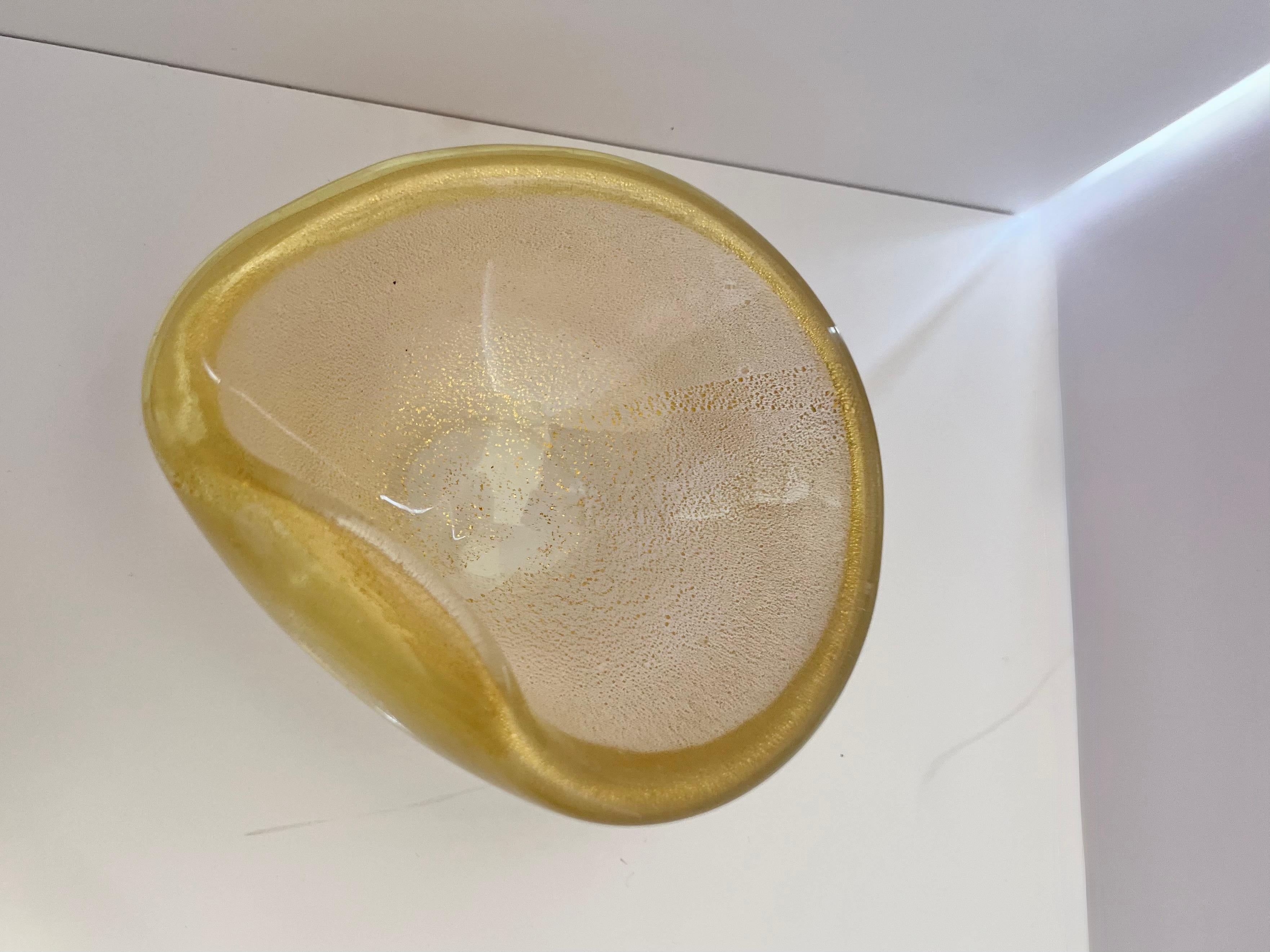 Mid Twentieth Century Murano Glass 4 piece bowl set by Archimede Seguso For Sale 2