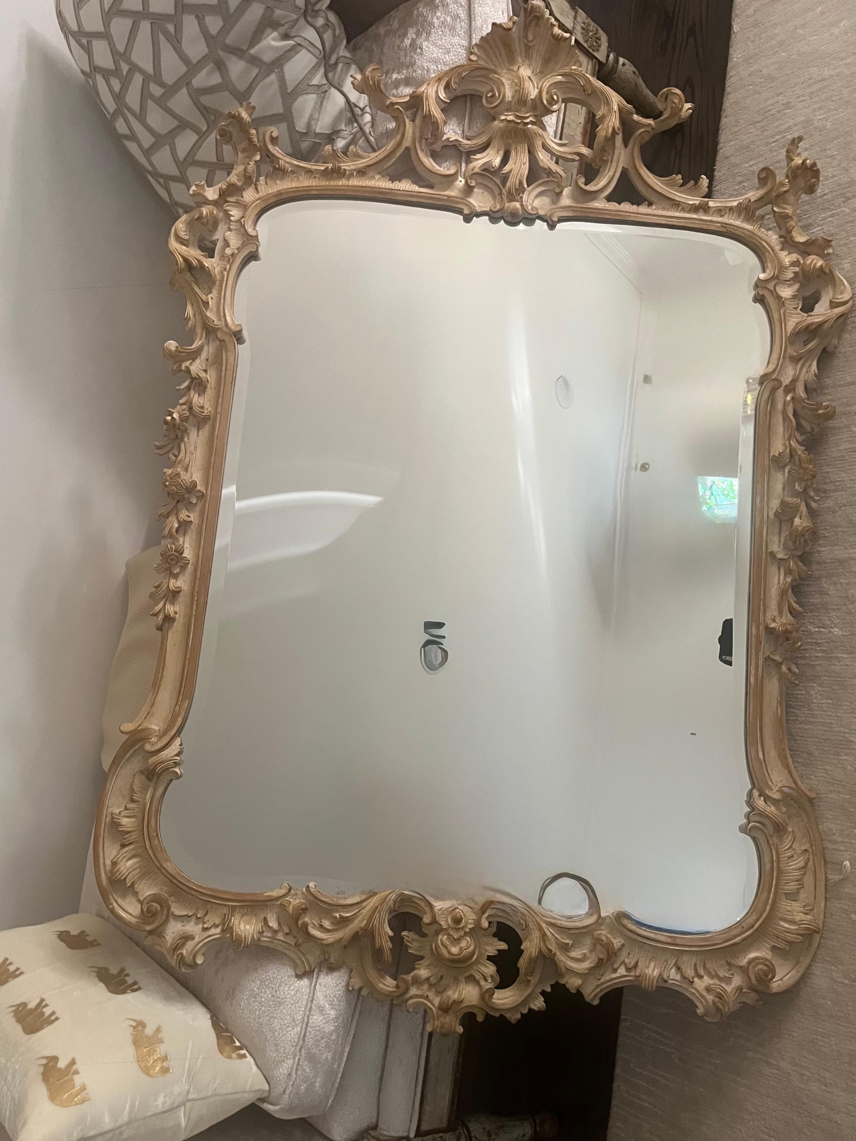 Italian Mid Twentieth Century Rococo style mirror by La Barge. For Sale