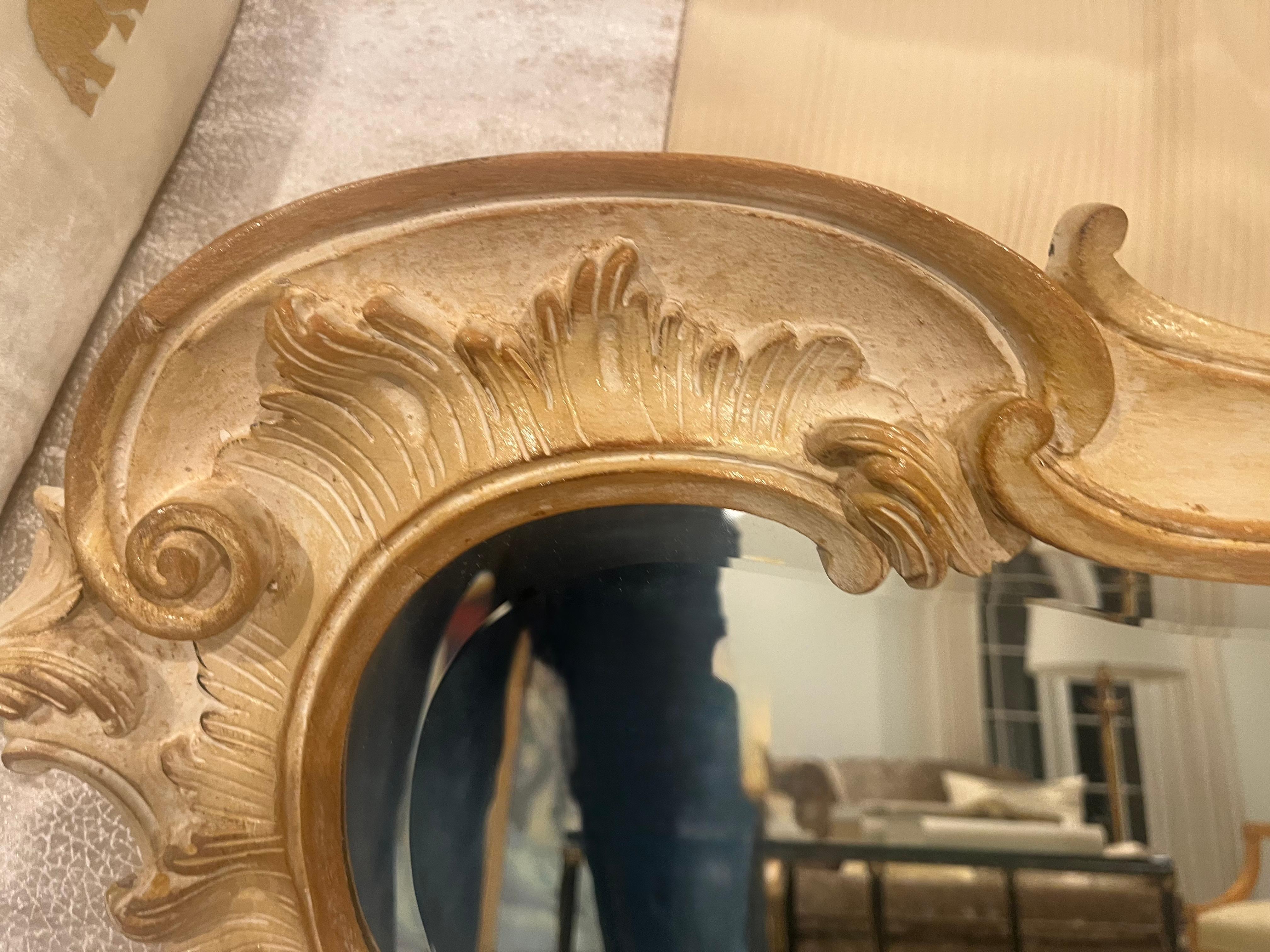 20th Century Mid Twentieth Century Rococo style mirror by La Barge. For Sale
