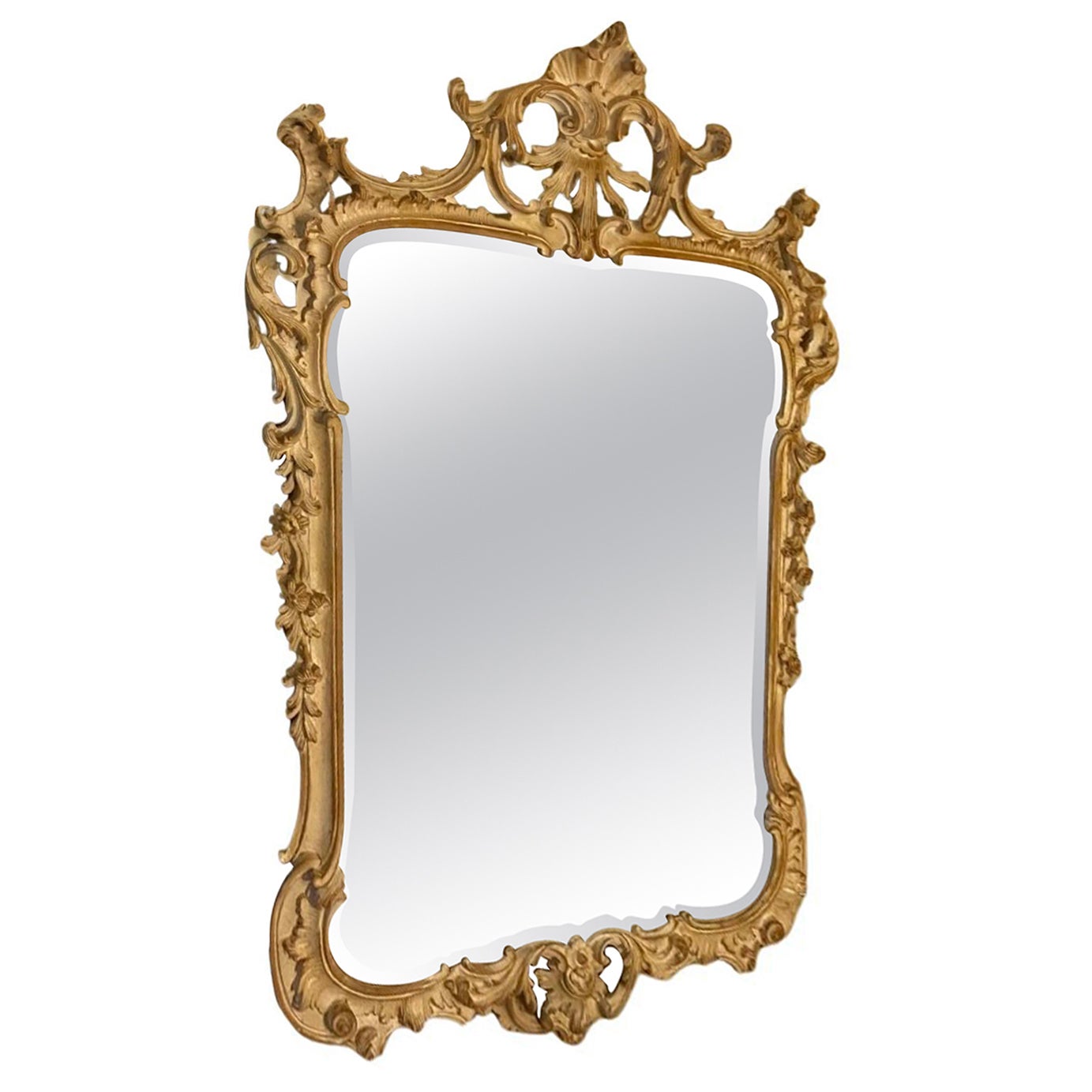 Mid Twentieth Century Rococo style mirror by La Barge. For Sale