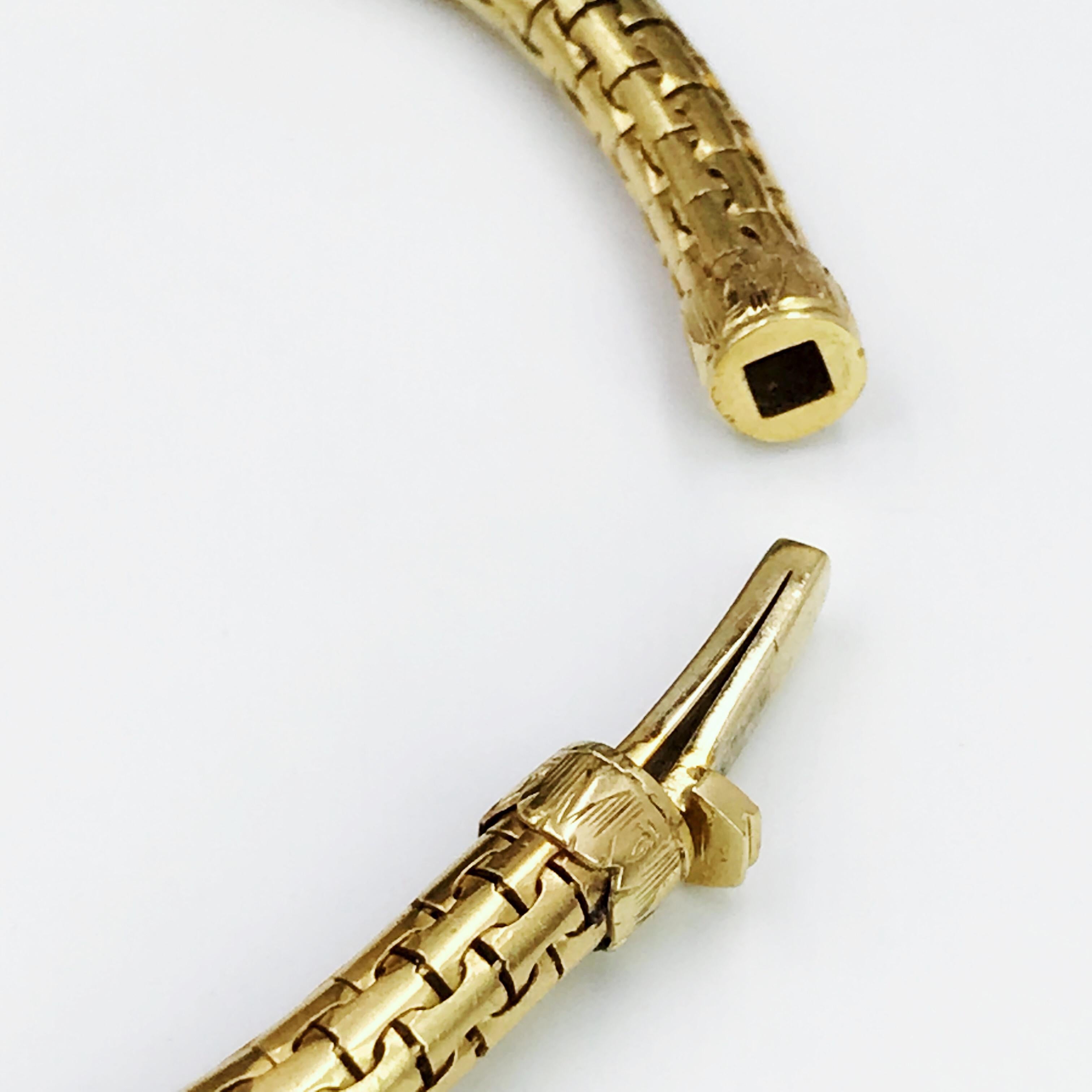 Women's or Men's Mid Victorian 18 Karat Gold Split Pearl Blue Enamel Bracelet For Sale