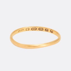 Mid-Victorian 22 Karat Gold Wedding Band