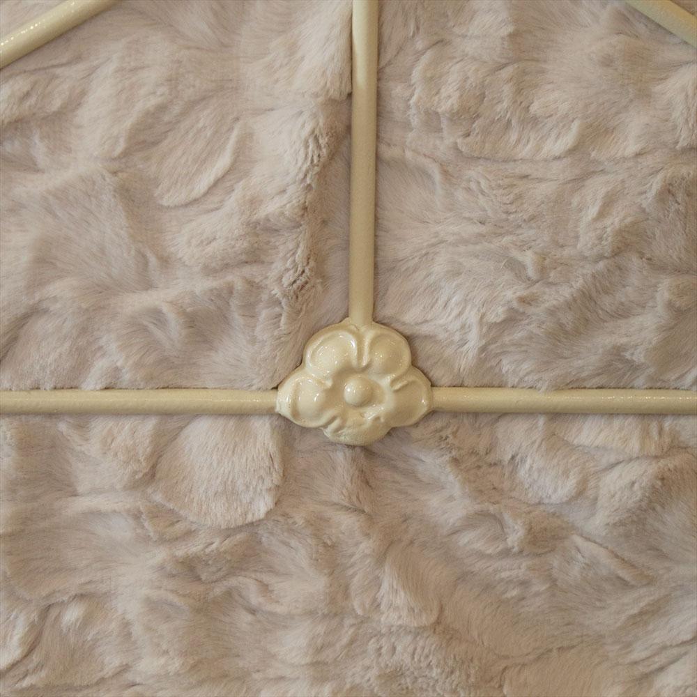 19th Century Mid-Victorian Bed in Cream