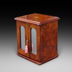 Mid Victorian Burr Walnut Jewellery Box