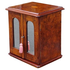Mid Victorian Burr Walnut Jewellery Box