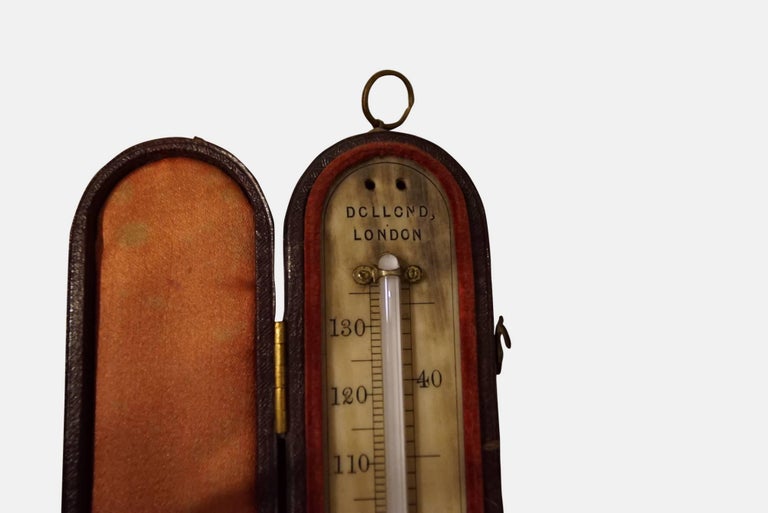 Mid Victorian Cased Travelling Thermometer For Sale at 1stDibs