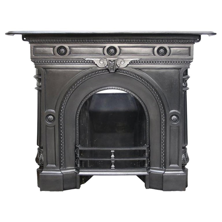 Mid-Victorian Cast Iron Combination Fireplace at 1stDibs