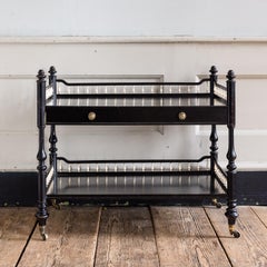 Mid-Victorian Ebonized Étagère Trolley by Howard & Sons