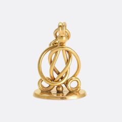 Mid Victorian Gold Seal Fob Pendant