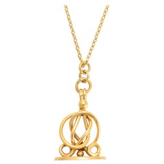 Mid Victorian Gold Seal Fob Pendant