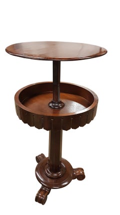 Mid Victorian Rise and Fall Table in Mahogany