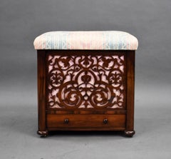 Mid Victorian Rosewood Ottoman