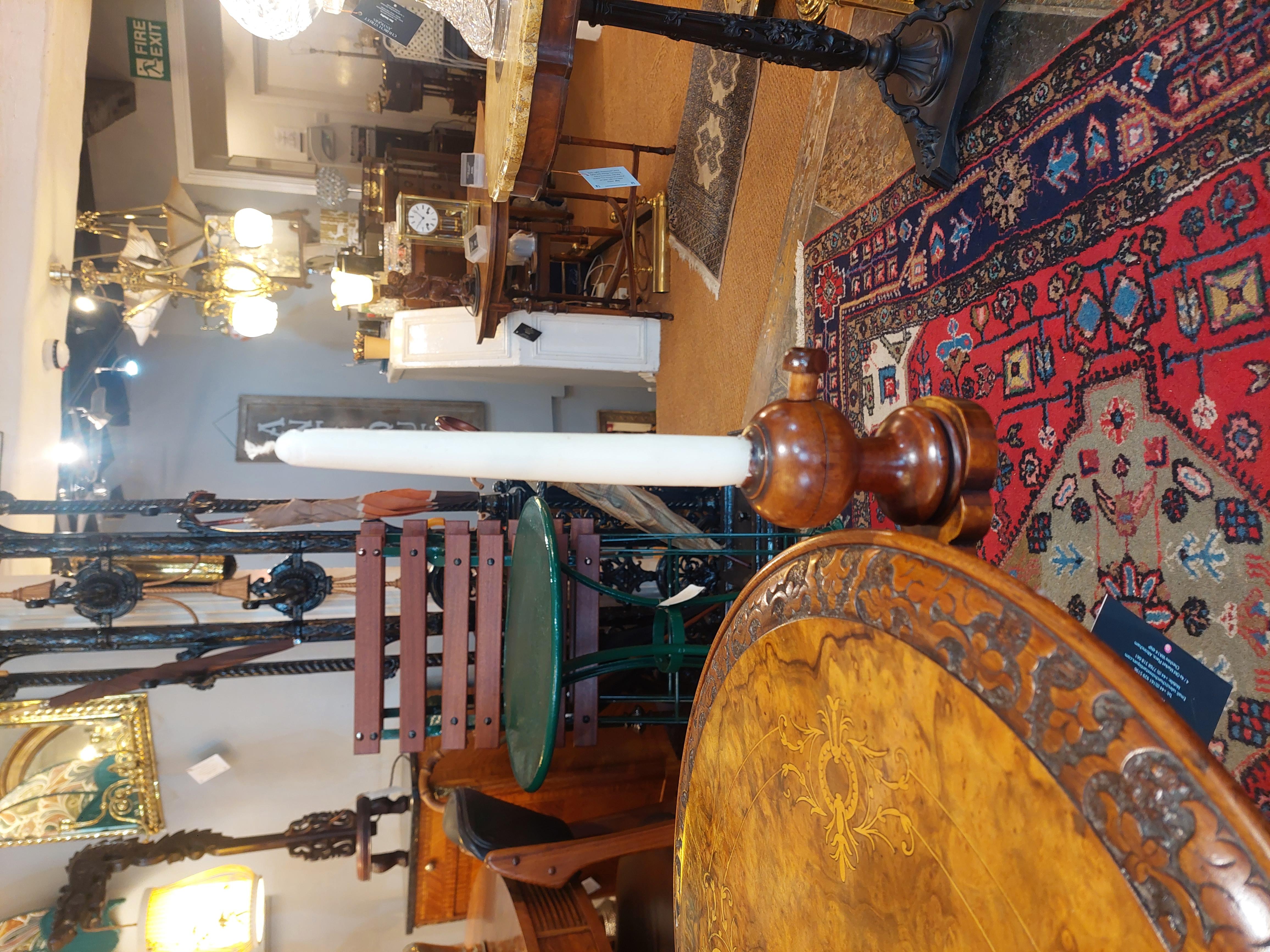 Mid Victorian Walnut Candle Stand Occasional Table For Sale 4