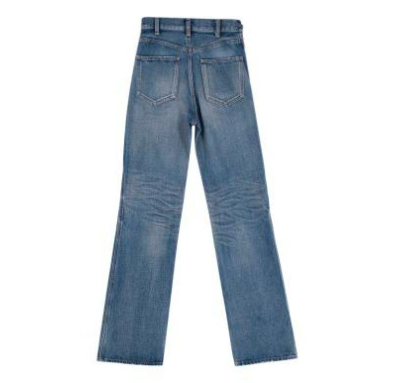 Margaret Jeans mit Kettendetails von Celine in Mid-Wash - Größe 25 im Zustand „Gut“ im Angebot in London, GB