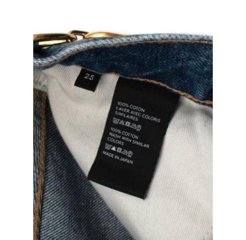 Margaret Jeans mit Kettendetails von Celine in Mid-Wash - Größe 25 im Angebot 4