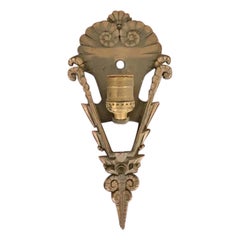 Mid-West Art Deco Bronze Soleure Wall Sconce, 1930s