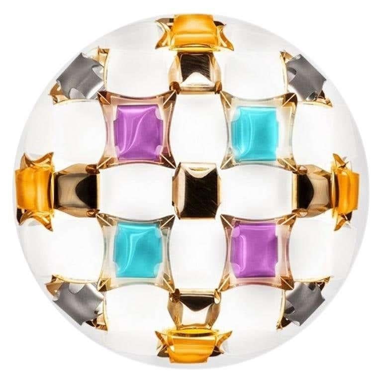 Italian Mida Colorful Ceiling Wall Lamp, Made in Italy