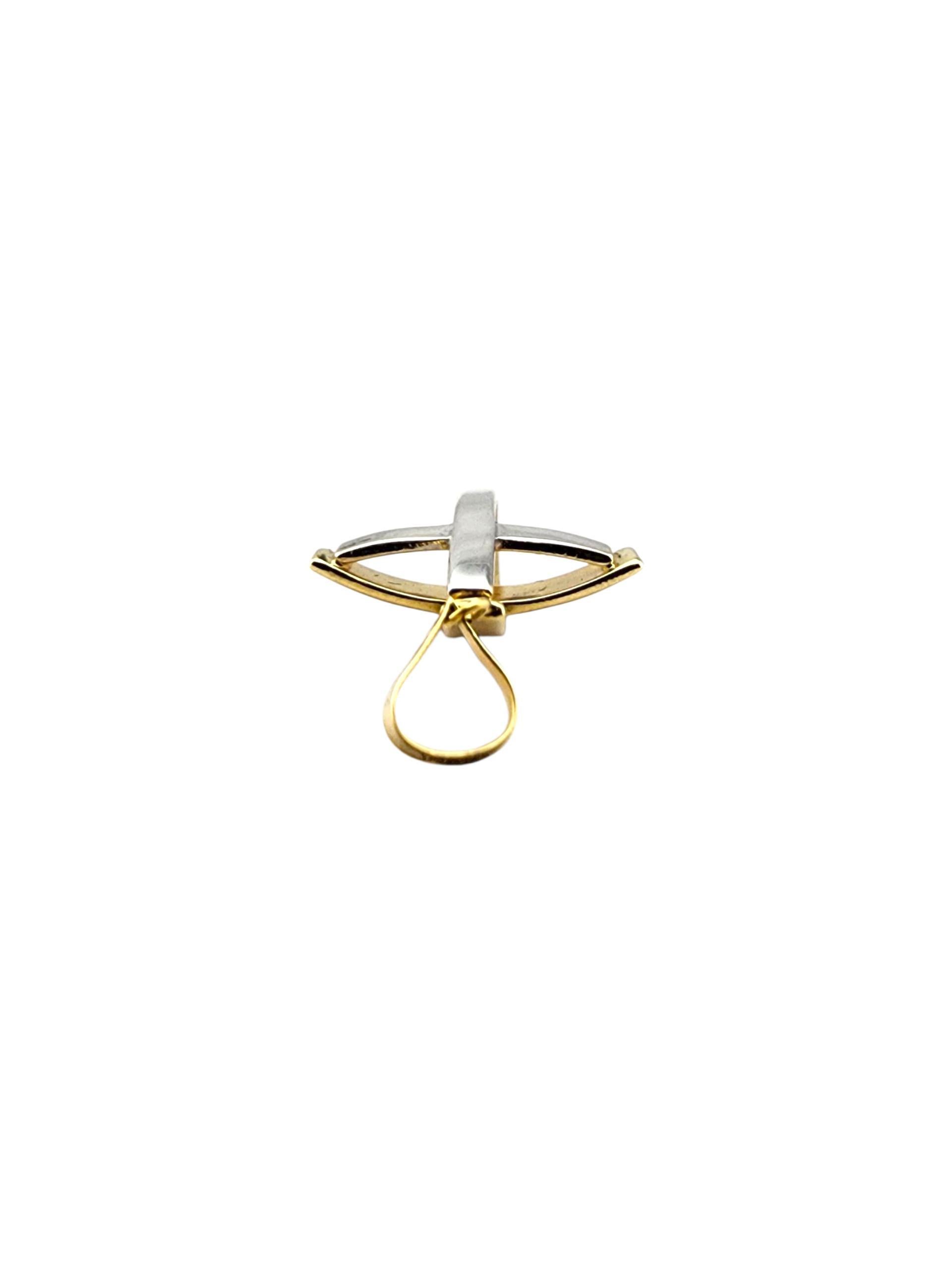 MiDAS Pendentif croix en or jaune 14 carats #23283 Pour femmes en vente