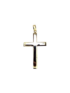 MiDAS Pendentif croix en or jaune 14 carats #23283