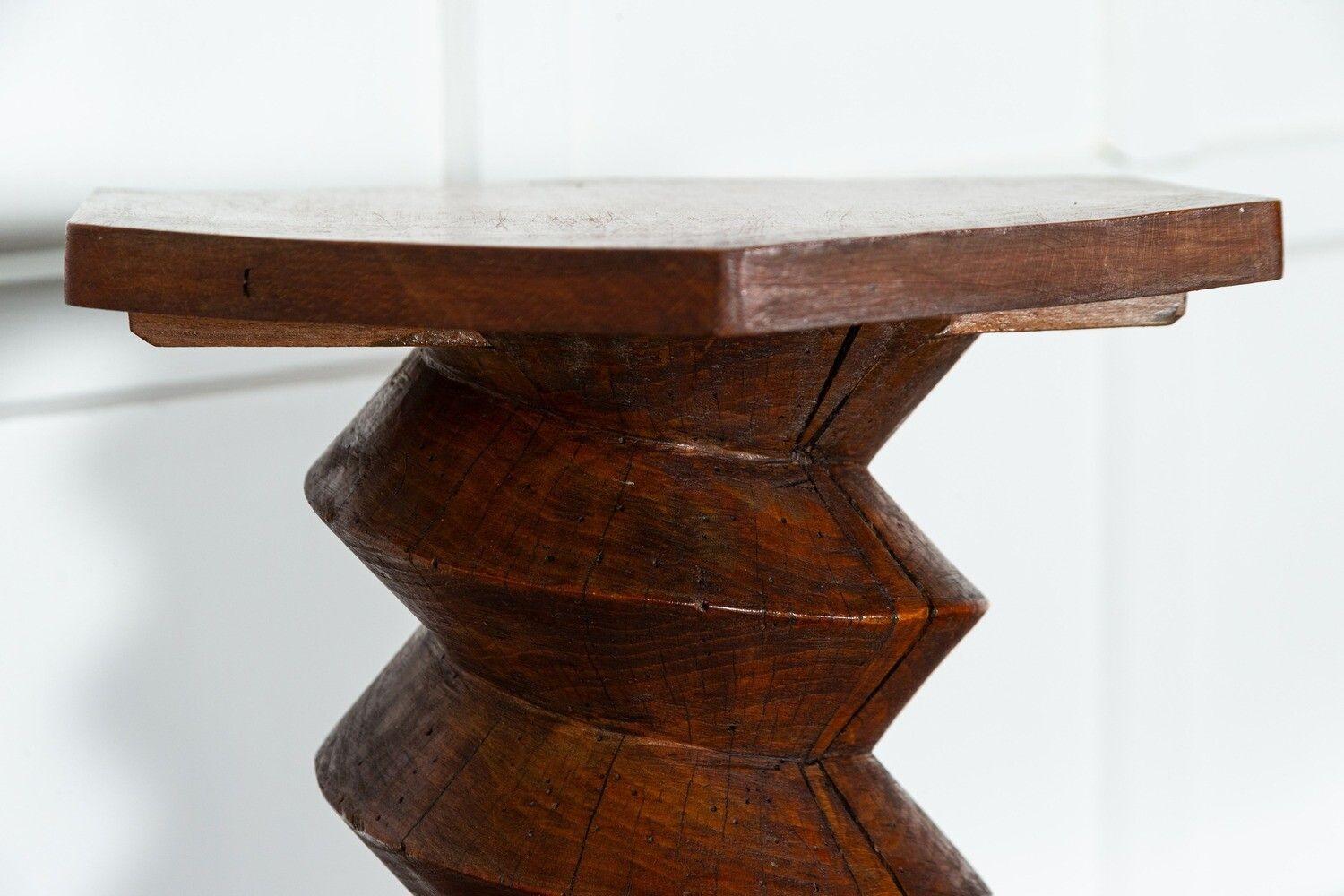 circa Mid 20thC
MidC French Elm Pedestal Table
sku 1605C
W34 x D34 x H45 cm