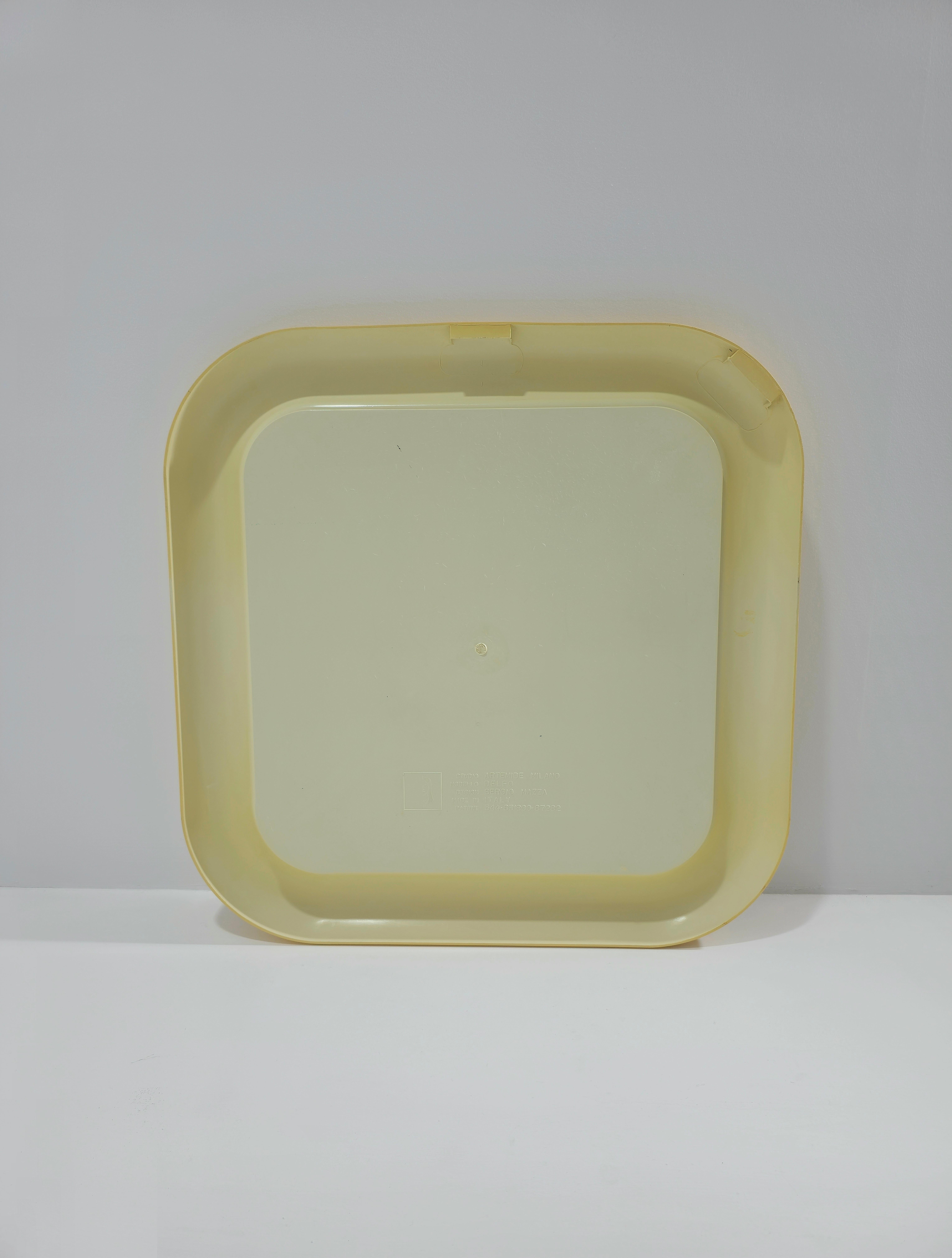 MidCenturi Artemide Mod Delfo Espejo de Sergio Mazza en Plástico Diseño Italia años 60 Vidrio en venta