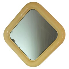 Vintage MidCenturi Artemide Mod Delfo Mirror by Sergio Mazza in Plastic Design Italy 60s