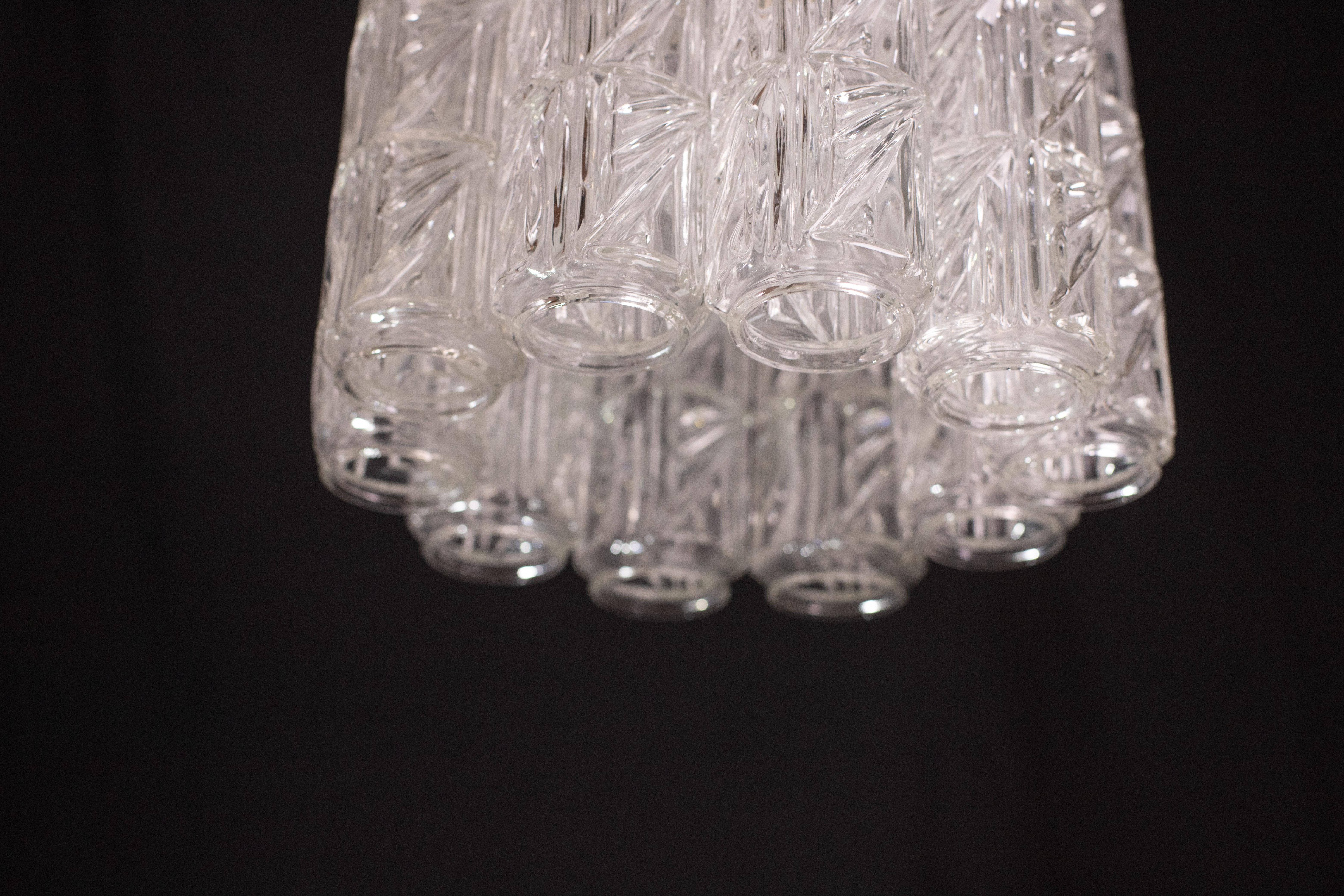 Lampadario Midcentury 10 Tronchi Murano, anni '60 in vendita 5