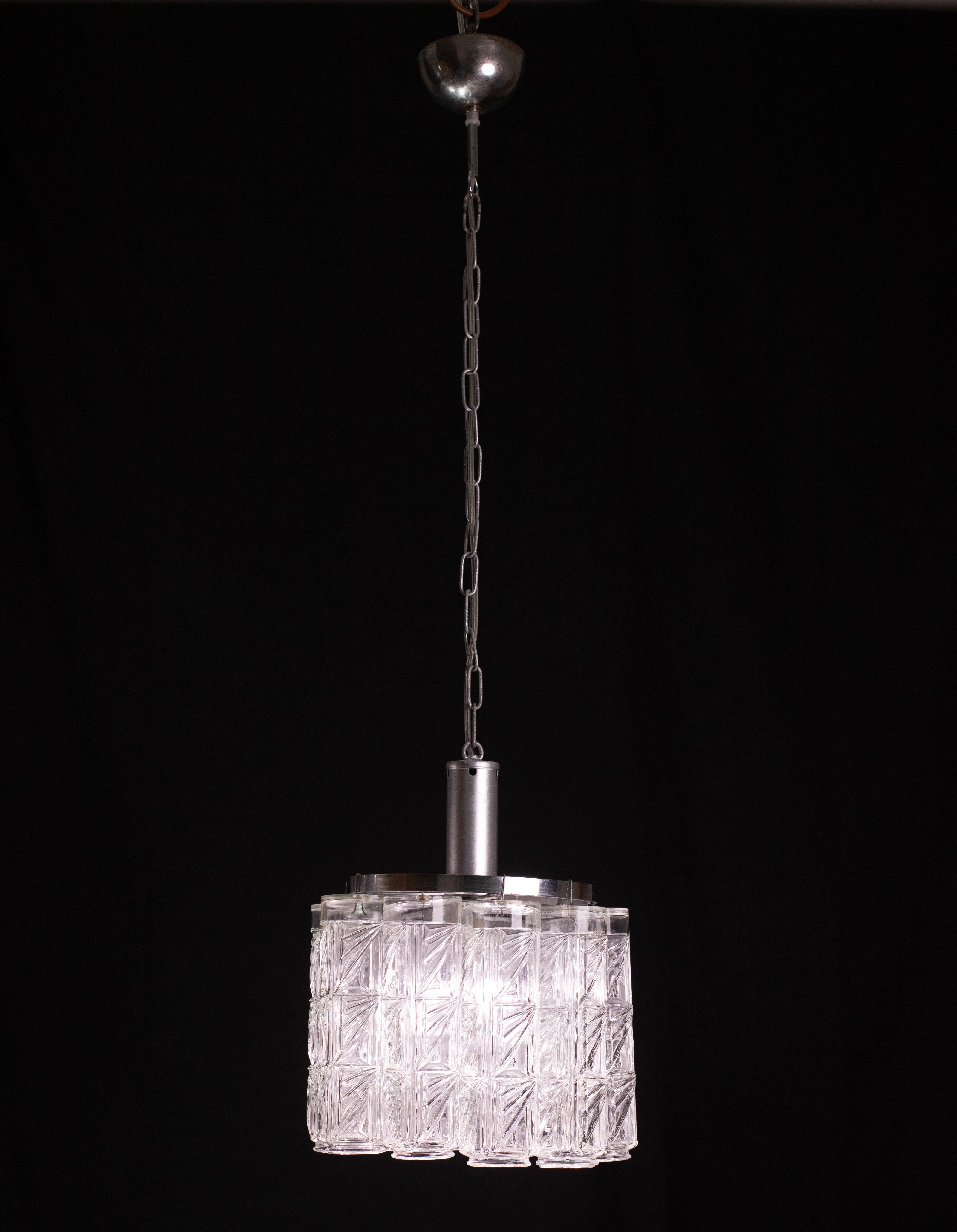 Midcentury 10 Tronchi Murano Chandelier, 1960s In Good Condition For Sale In Roma, IT