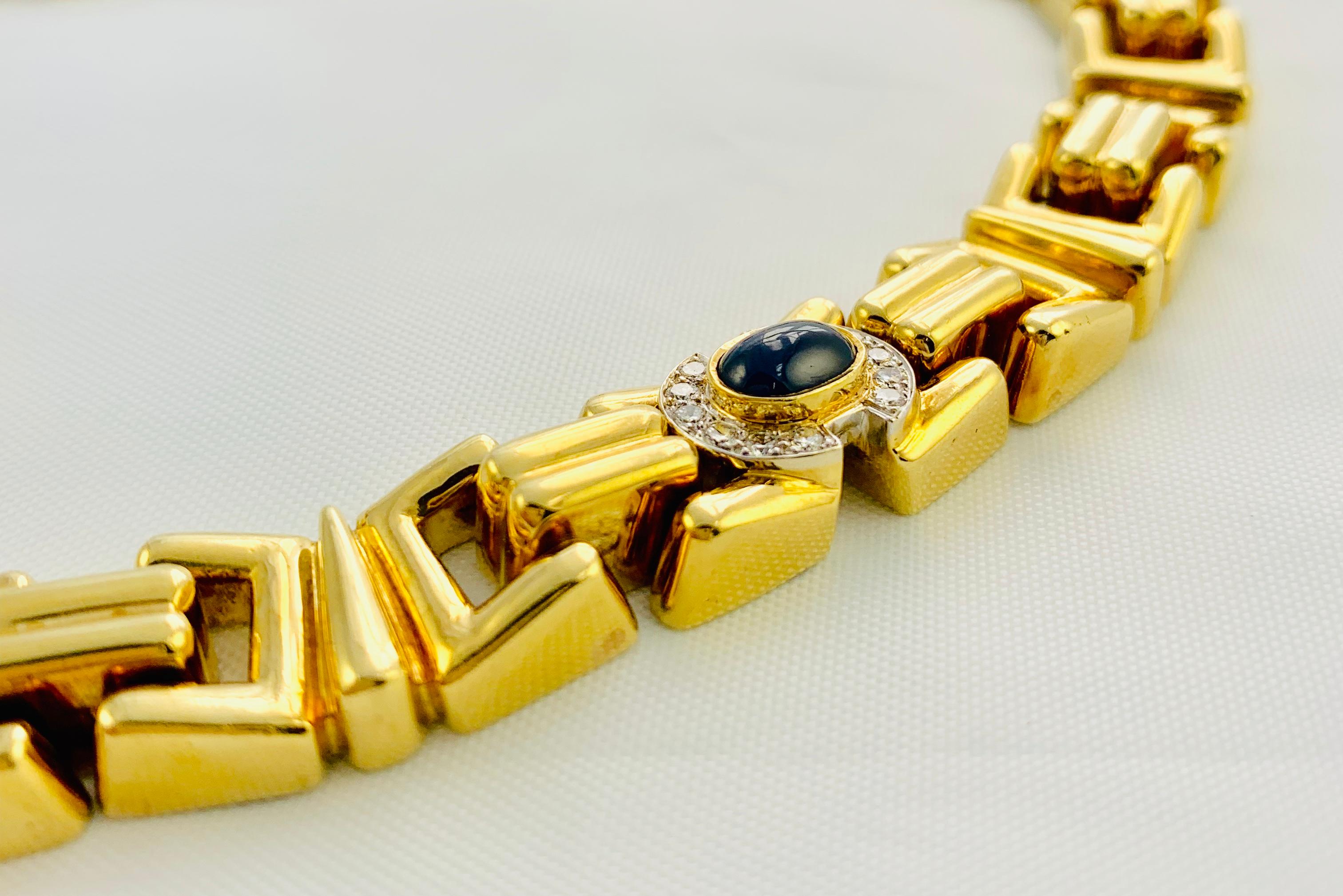 Midcentury 18 Karat Gold, Diamond, Sapphire, Ruby, Emerald Necklace Earrings 4