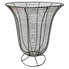 Midcentury 1940s American Wire Waste Basket