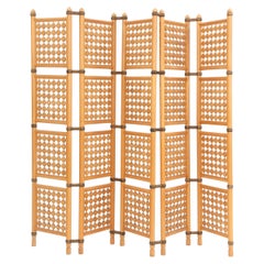 Midcentury 1940s Swedish Room Divider or Screen in Birch