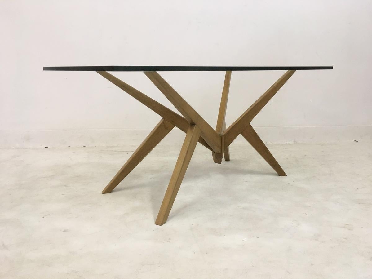 Midcentury 1950s Italian Angular Coffee Table 1