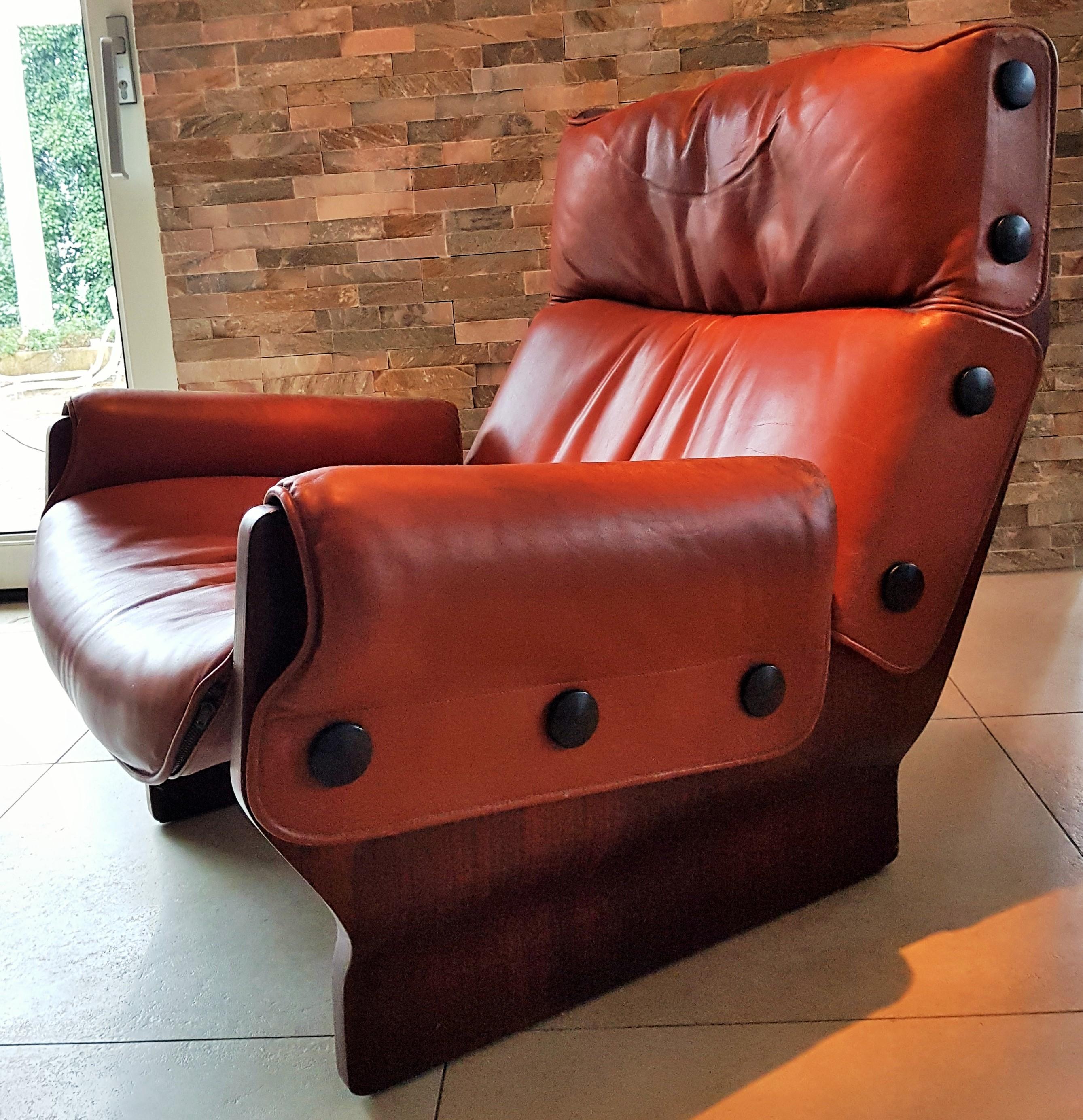 Midcentury 1960s 'Canada' Chair Borsani for Tecno In Good Condition In Saarbruecken, DE
