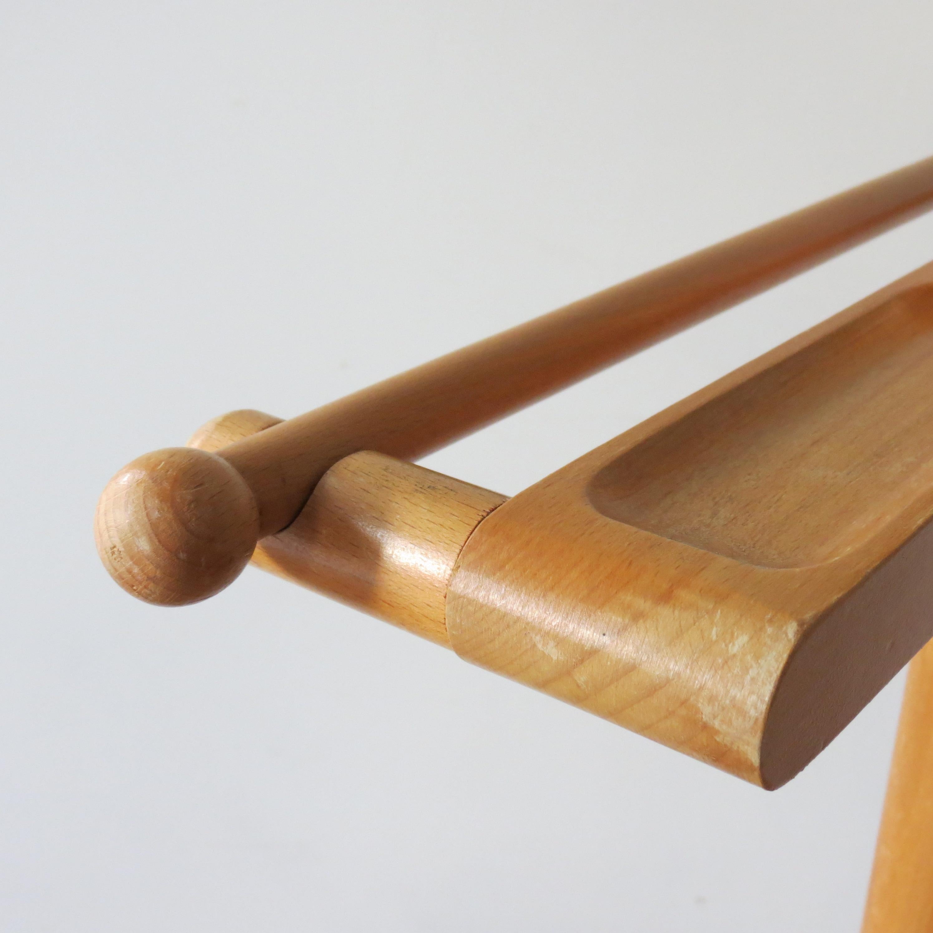 wooden butler stand