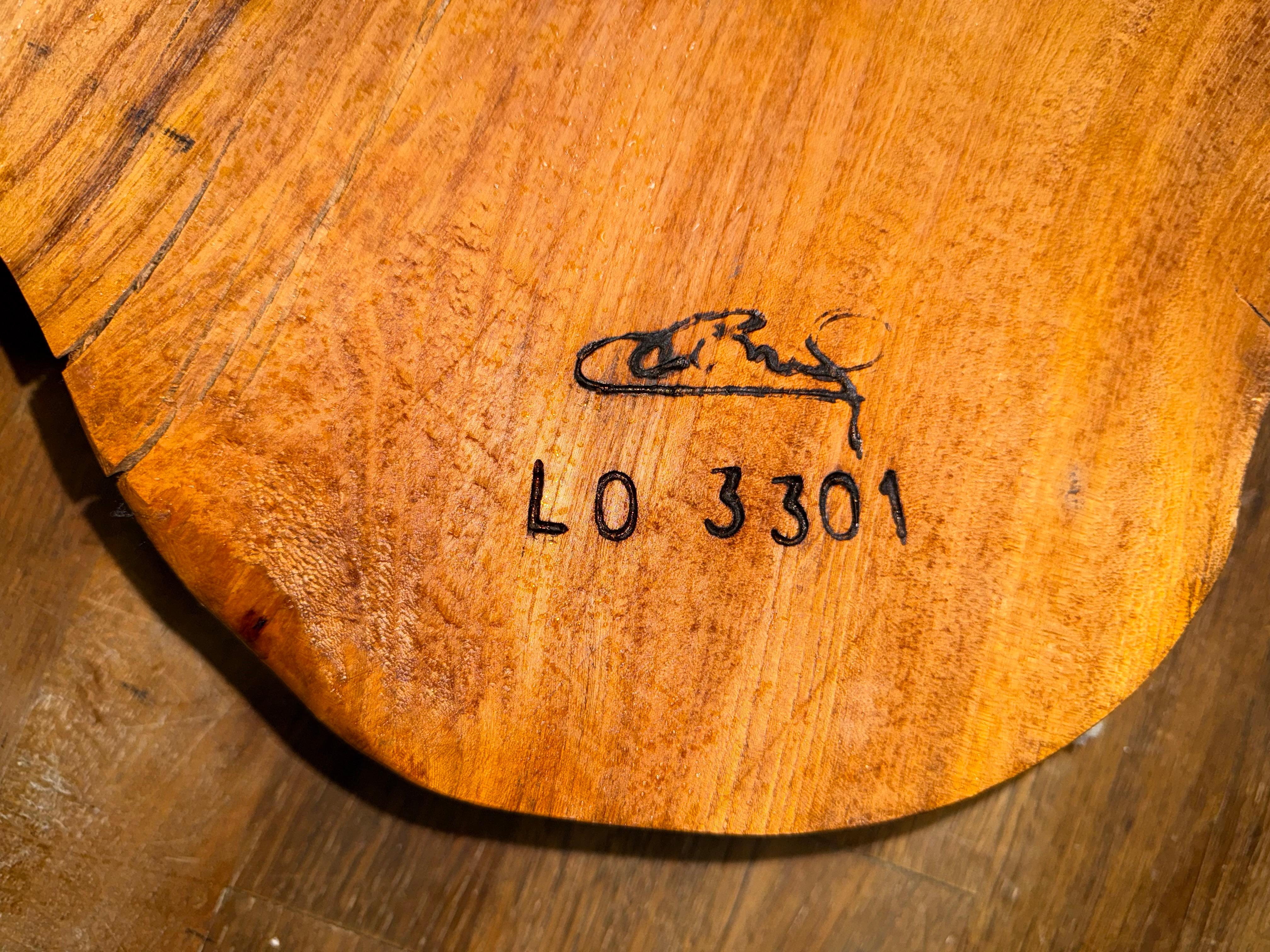 Midcentury, 1970 Organisch stilvoller Baumstamm Couchtisch aus Wurzelholz (Holz) im Angebot