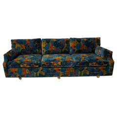 Midcentury 1970s Jack Lenor Larsen Velvet Sofa