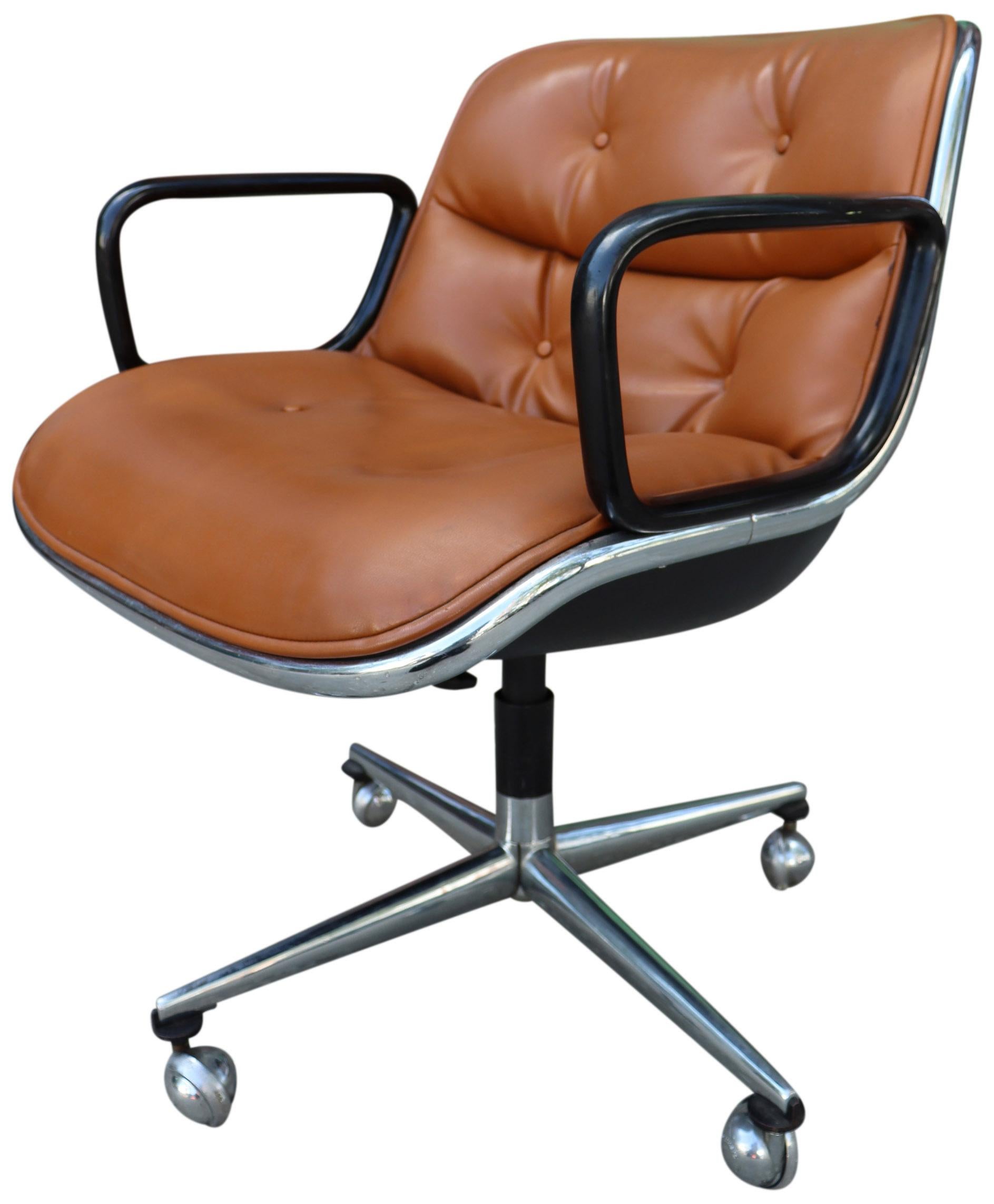 Midcentury 1st Generation Pollock Chairs for Knoll In Good Condition In BROOKLYN, NY