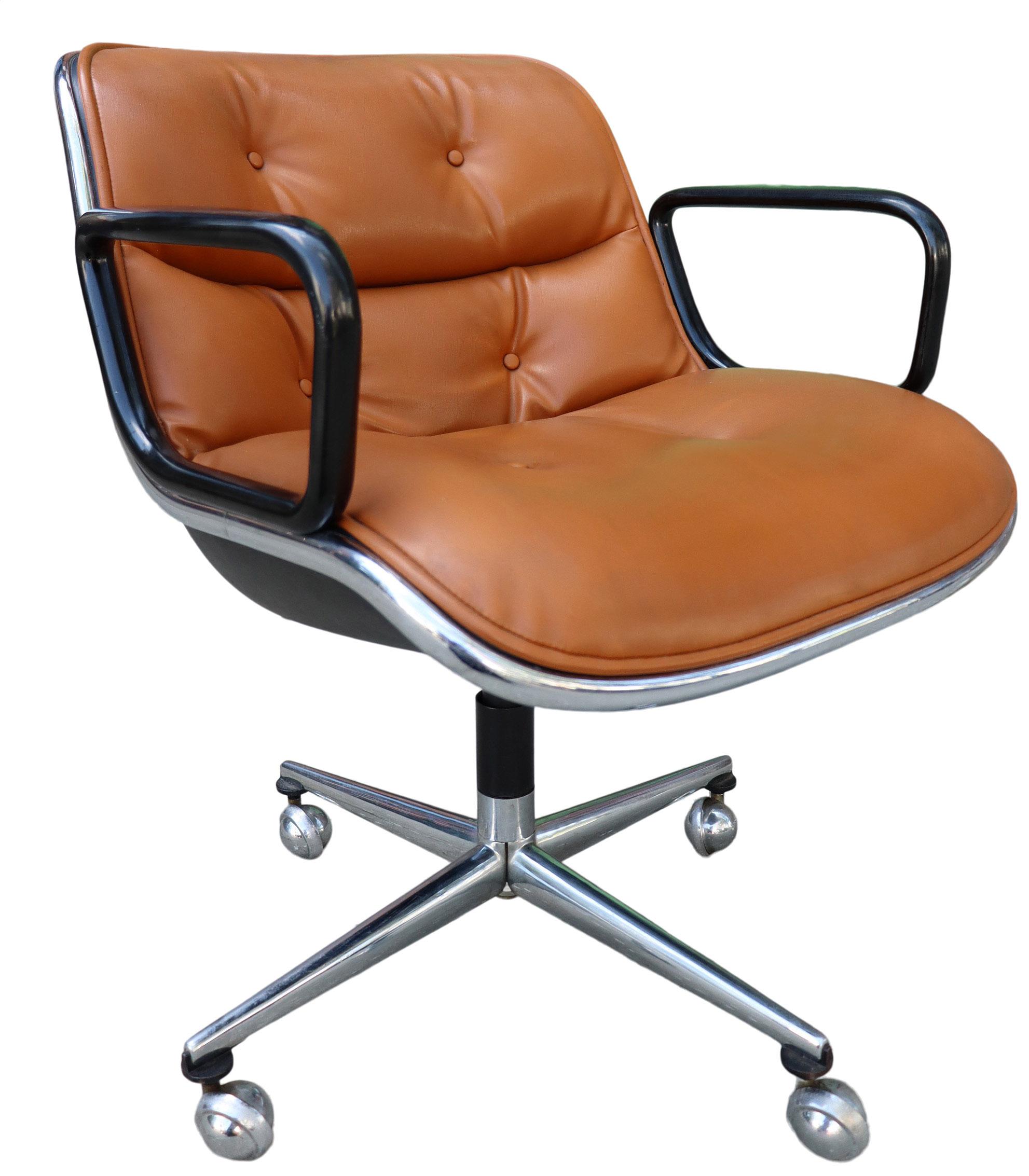 Aluminum Midcentury 1st Generation Pollock Chairs for Knoll