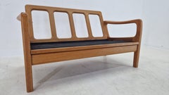 Mid-Century-Sofa mit 2 Sitzern aus Teakholz von Juul Kristensen, Dänemark, 1970er Jahre