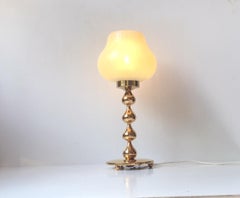 Midcentury 24-Carat Gold-Plated Table Lamp by Hugo Asmussen, 1960s