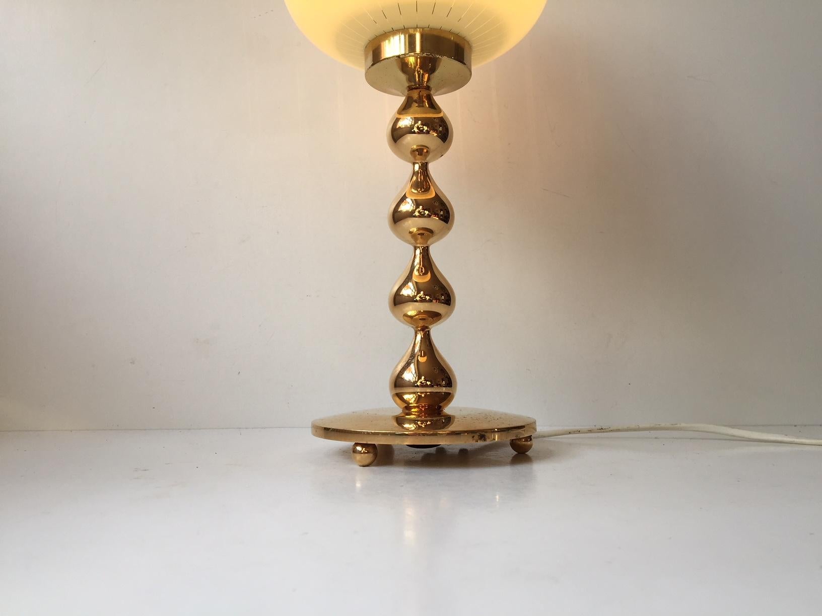 Mid-Century Modern Midcentury 24-Carat Gold-Plated Table Lamp by Hugo Asmussen, 1960s