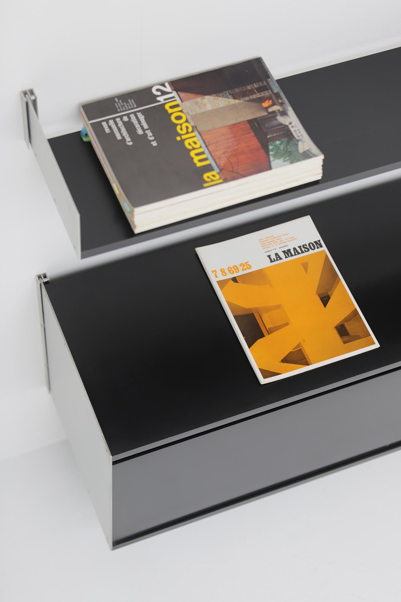estantería modular de pared de mediados del siglo 606 de Dieter Rams para Vitsoe años 60 en venta 5