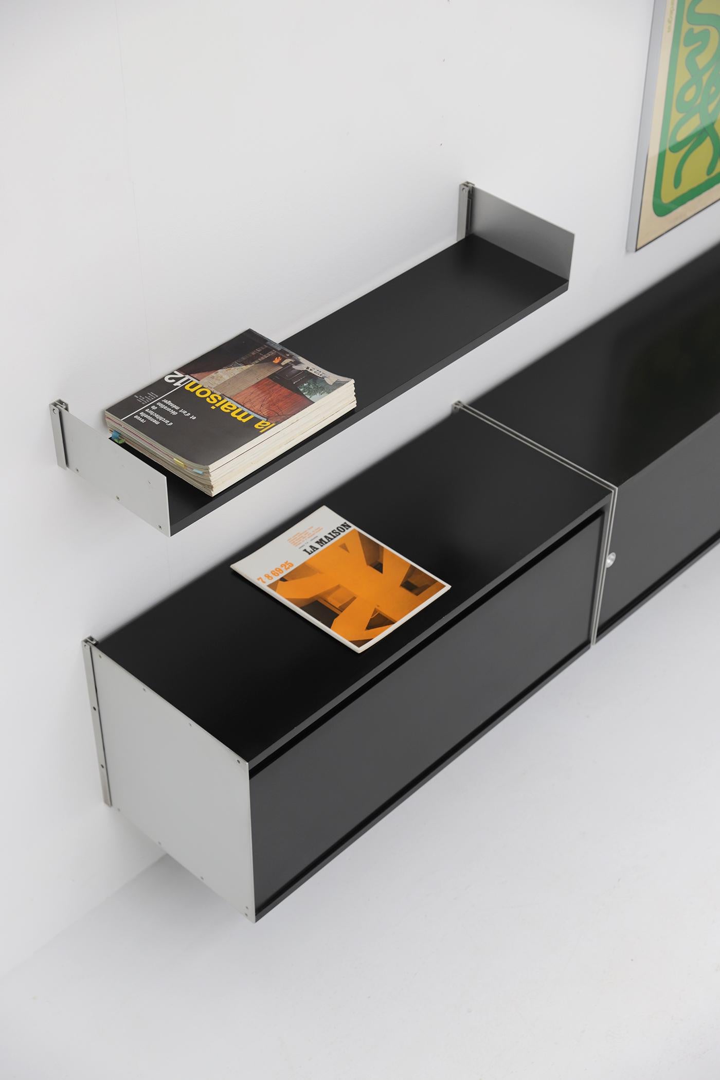 estantería modular de pared de mediados del siglo 606 de Dieter Rams para Vitsoe años 60 en venta 6