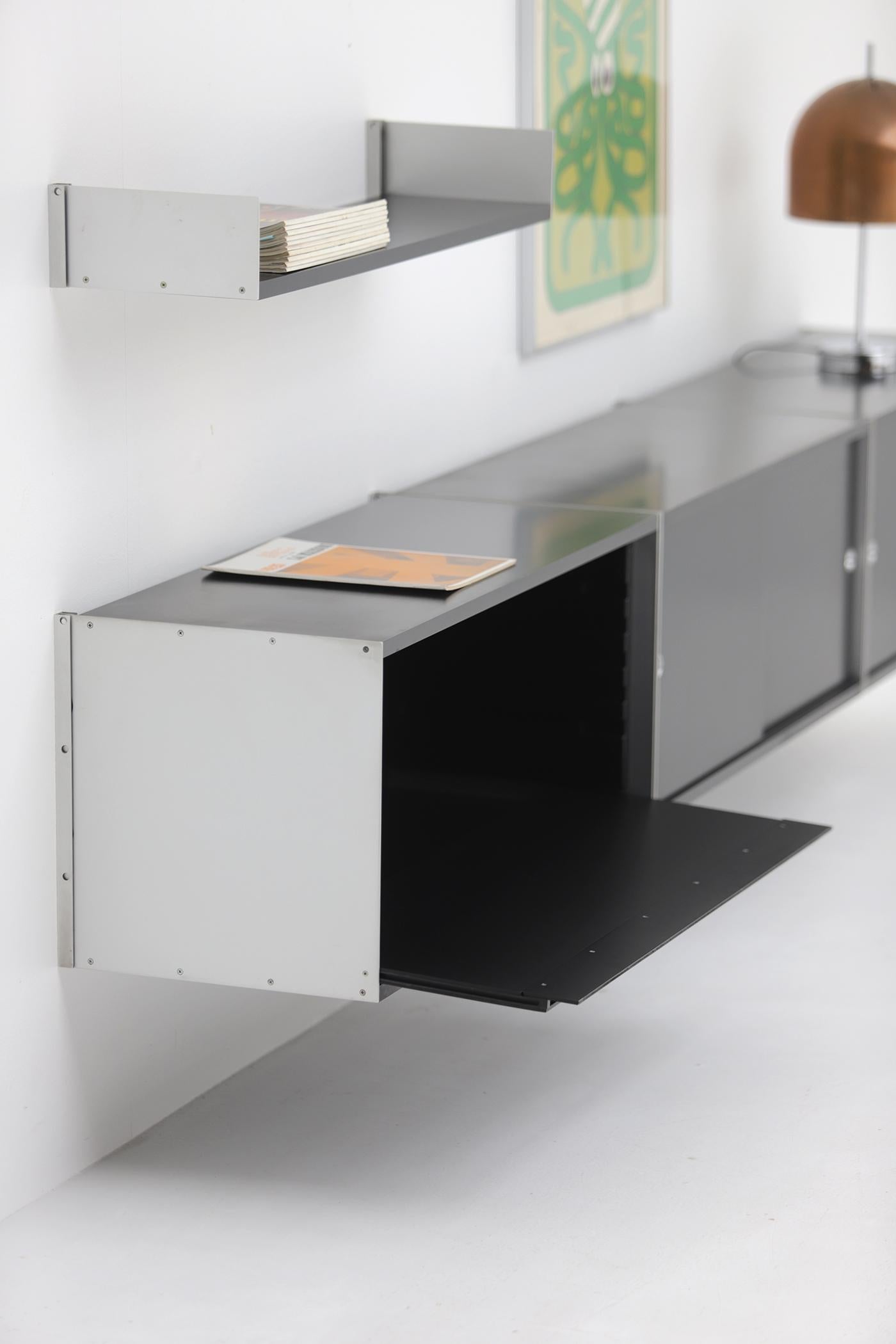 estantería modular de pared de mediados del siglo 606 de Dieter Rams para Vitsoe años 60 en venta 11