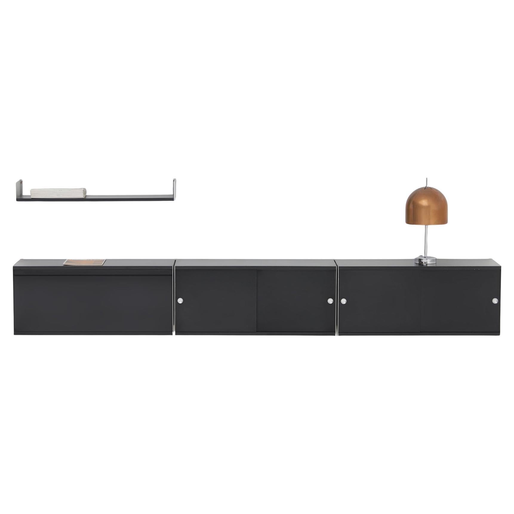 midcentury 606 modular wall shelving by Dieter Rams for Vitsoe 1960s