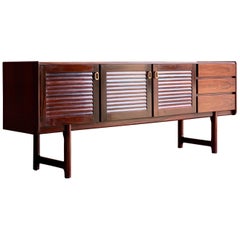 Midcentury A. H. McIntosh & Co. of Kirkcaldy Rosewood Sideboard Credenza, 1970s